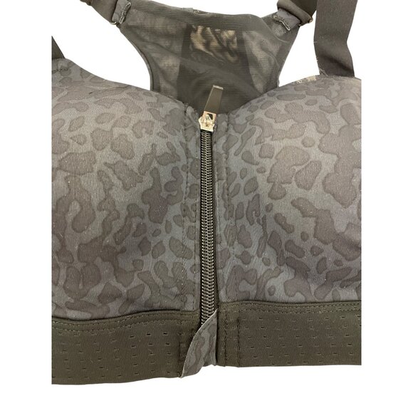 Layer 8 Black Cheetah Maximum Support Sports Bra - Picture 2 of 4